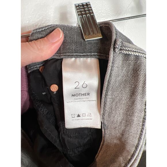 Mother The Swooner Denim Jeans Supermoon Wash Side Stripe Gray Women's 26 / 2 - Picture 7 of 11